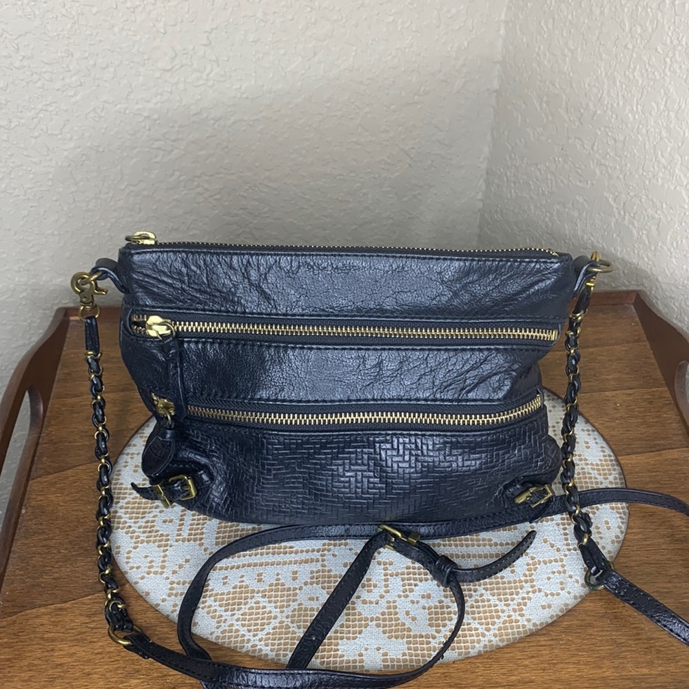 Elliott Lucca Leather Crossbody Black